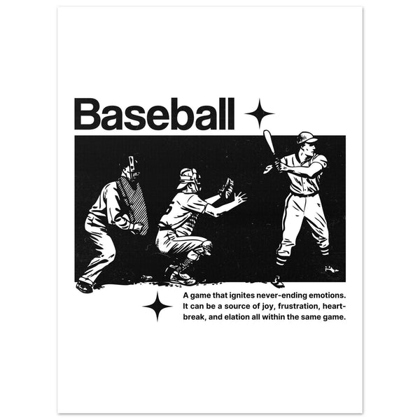 Baseball Premium Matte Paper Poster - Ballpark Society